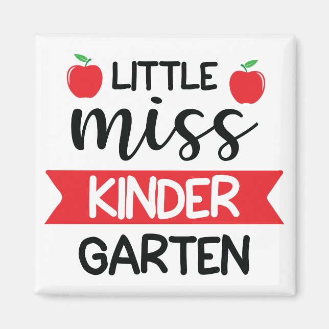 Little Miss Kindergarten Magnet (Vorne)