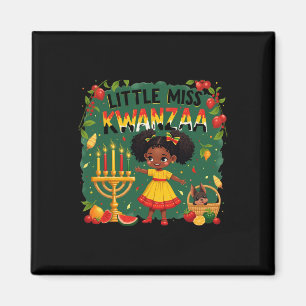 Little Miss Kwanzaa Outfits For Kids Black Girl Magnet