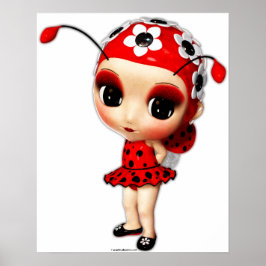 Little Miss Ladybug Poster