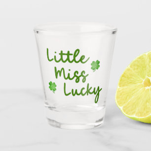 Little Miss Lucky St Patrick's Day Green Schnapsglas