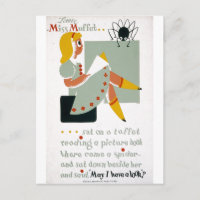 Little Miss Muffet Sat auf einem Poster von Tuffet
