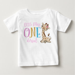 Little Miss One Derful 1er Anniversaire T-shirt bé