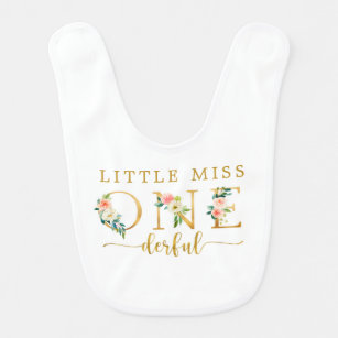 Little Miss Onederful 1. Geburtstagskind Babylätzchen