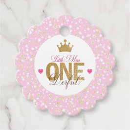 Little Miss onederful Birthday Geschenkanhänger
