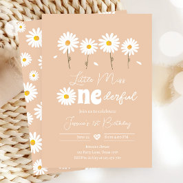Little Miss Onederful Daisy Sand First Birthday Einladung