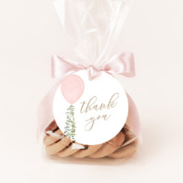 Little Miss Onederful Pink Ballon Geburtstag Geschenkanhänger