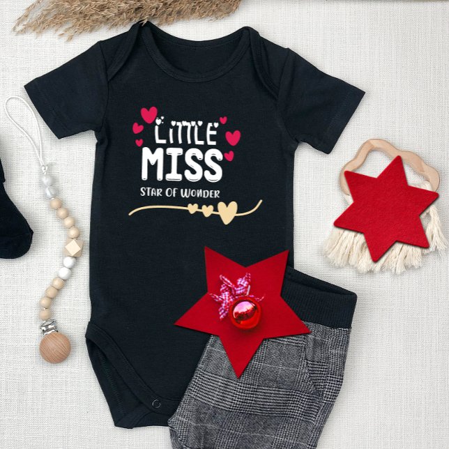 Little Miss Star Wonder Weihnachtsmädchen Baby Strampler (Von Creator hochgeladen)