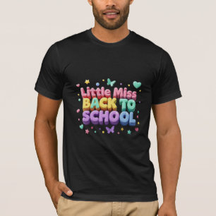 Little Miss Zurück zur Schule 3D Pastell T-Shirt