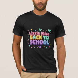 Little Miss Zurück zur Schule 3D Pastell T-Shirt