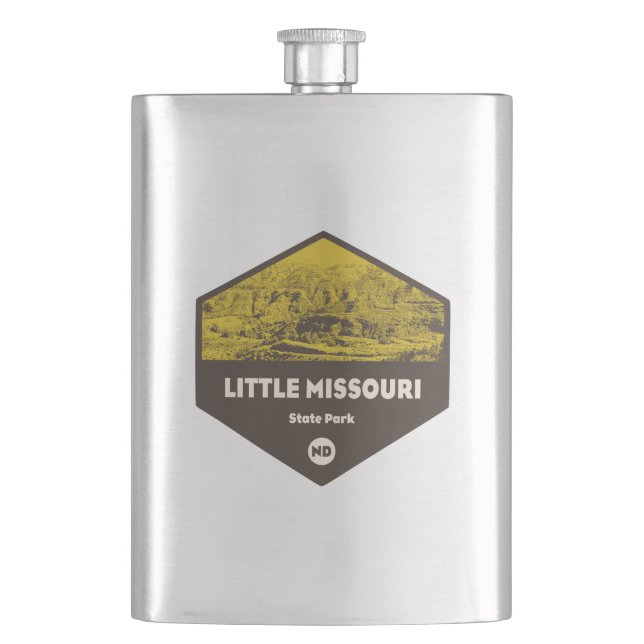 Little Missouri Staat Park North Dakota Flachmann (Vorderseite)