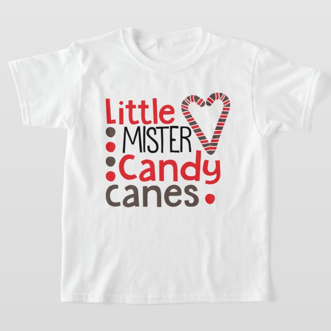 Little Mister Candy Canes Christmas T-Shirt (Ablage )