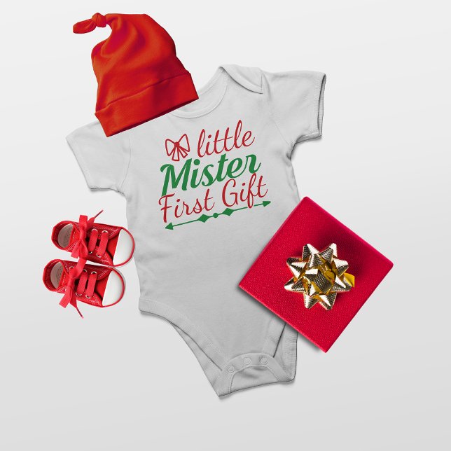 Little Mister First Gift Christmas Boy Baby Strampler (Von Creator hochgeladen)