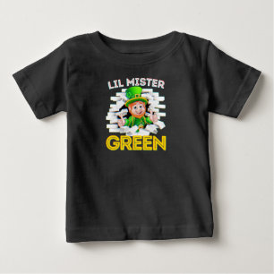 Little Mister Green Irish Baby Boy Leprechaun Boys T-shirt