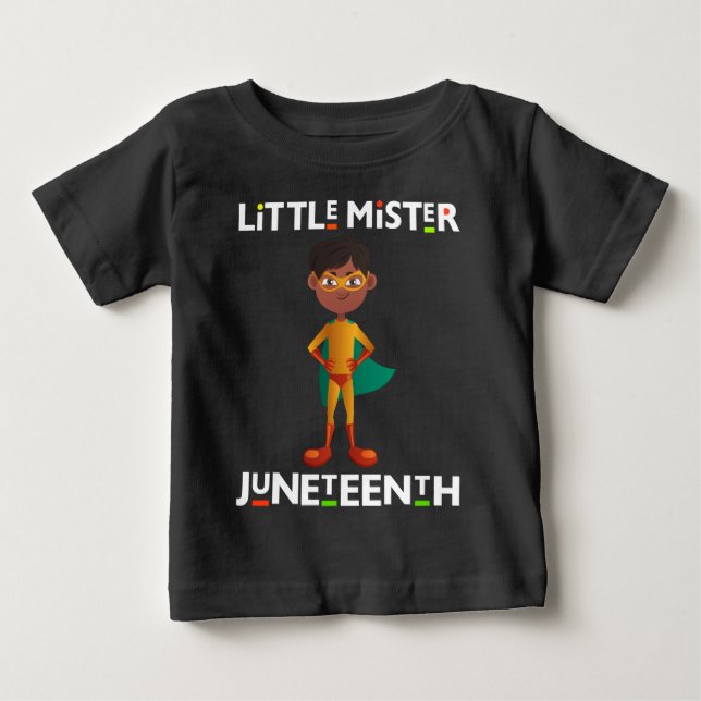 Little Mister Juneteenth Baby T-shirt (Vorderseite)