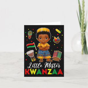 Little Mister Kwanzaa Kinara Candle African Americ Karte