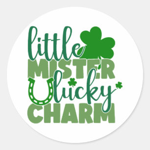 Little Mister Lucky Charm 🍀 ✨ Runder Aufkleber