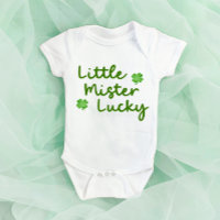 Little Mister Lucky St Patrick's Day Green Clover
