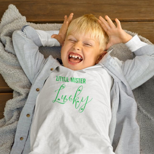 Little Mister Lucky St Patrick's Day Kleinkind T-shirt (Von Creator hochgeladen)