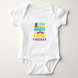 Little Mister Mardi Gras Personalisiert Baby Strampler
