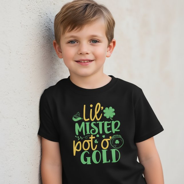 Little Mister Pot O Gold St Patrick T - Shirt Kind (Von Creator hochgeladen)