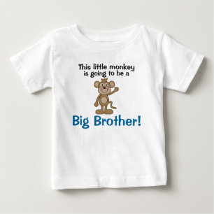 Little Monkey Big Brother Baby T-shirt