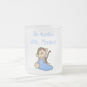 Little Monkey Blue T-shirts und Geschenke Tante Mattglastasse