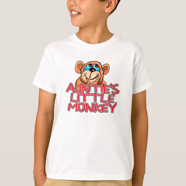 Little Monkey Tante T-Shirt (Vorderseite)