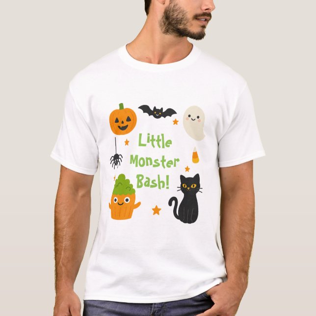 Little Monster Bash Halloween - Niedlich Spooky - T-Shirt (Vorderseite)