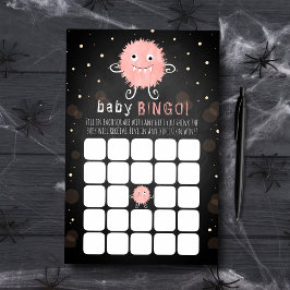Little Monster Halloween Baby Shower Bingo