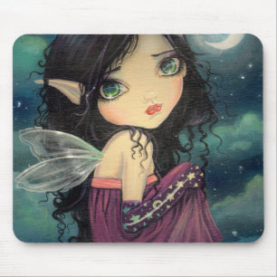 Little Moon Big-Eye Fairy Fantasy Art Mousepad