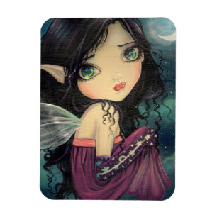 Little Moon Gothic Big-Eye Fairy Art Magnet