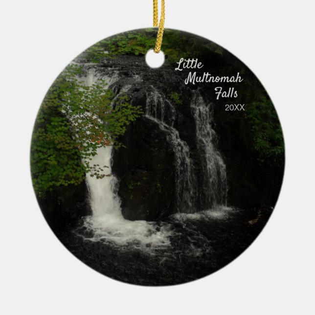 Little Multnomah Falls Keramik Ornament (Vorne)