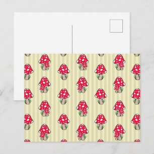 Little Mushroom Illustration Postkarte