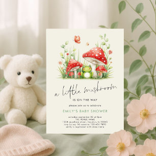 LIttle Mushroom ist auf Way Frog Baby Shower Einladung