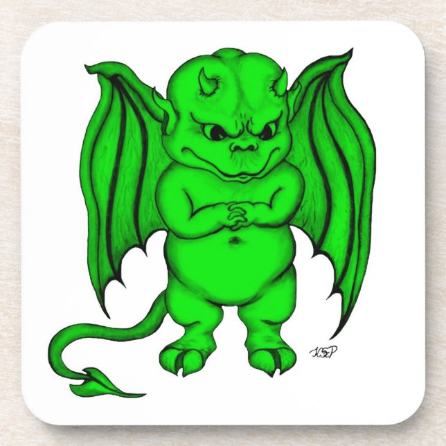 Little nasty Devil Getränkeuntersetzer (Vorderseite)