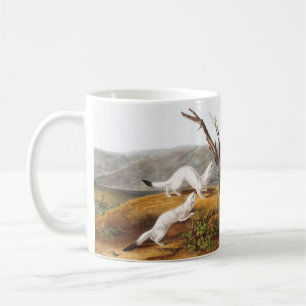 Little Nimble Weasel Putorius agilis Illustration Kaffeetasse