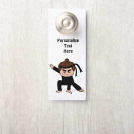 Little Ninja Typ Boys Room Personalisiert Türanhänger