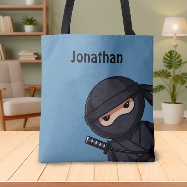 Little Ninja Warrior auf Blue Tasche (Von Creator hochgeladen)