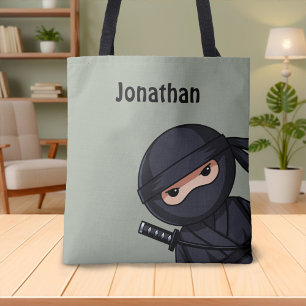 Little Ninja Warrior on Sage Green Tasche