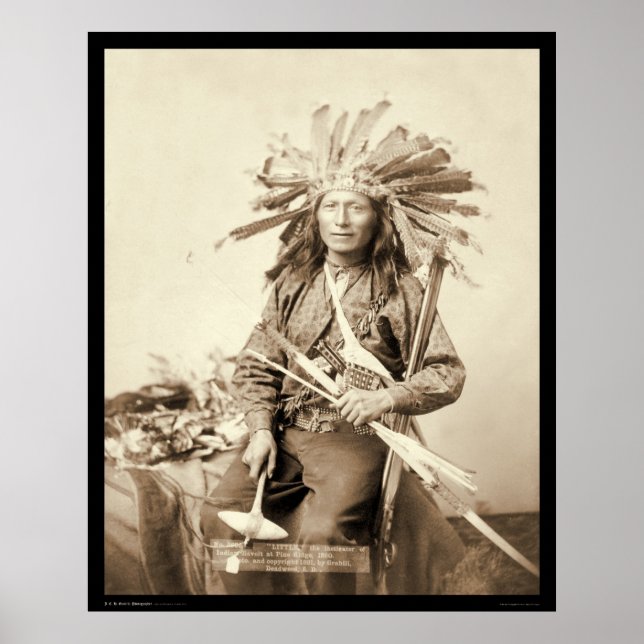 Little, Oglala Leader am Wounded Knee SD 1890 Poster (Vorne)