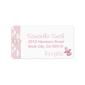 Little One Girl Address Label Adressaufkleber