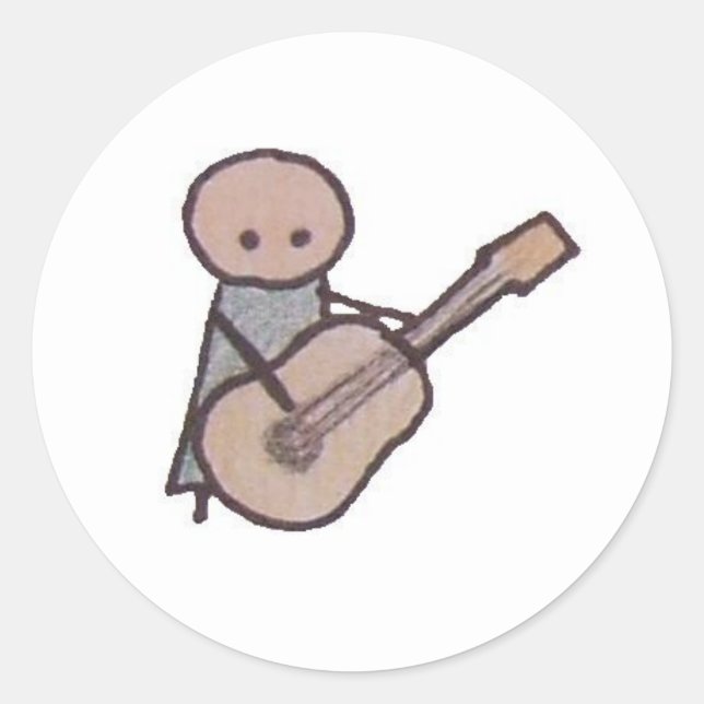 Little One Gitarre Aufkleber (Vorderseite)