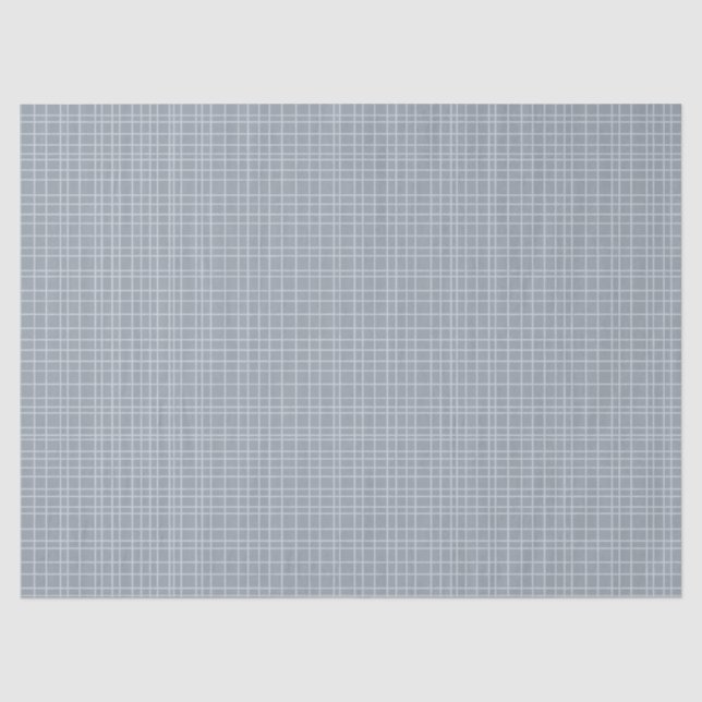 Little One Hand Drawn Grid - dusty steel gray Seidenpapier (Vorderseite)