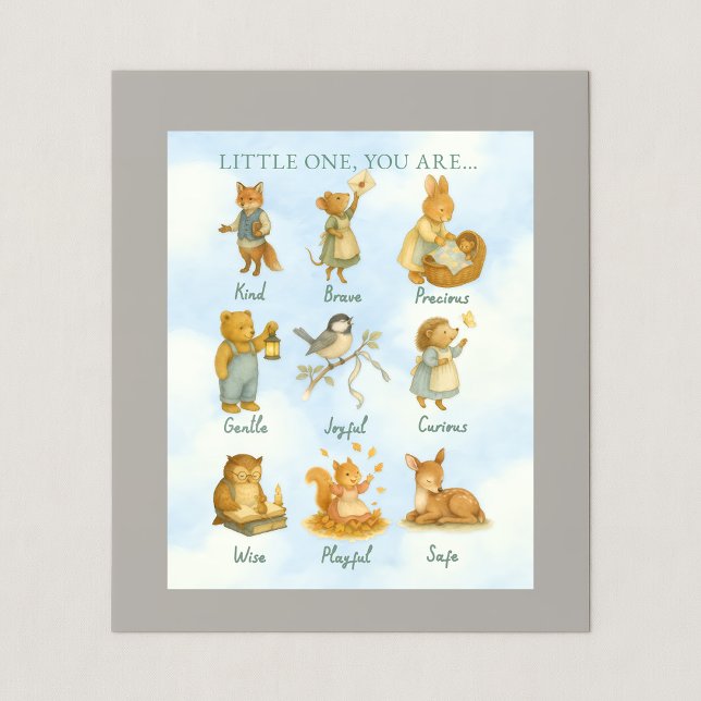 Little One, You Are Loved – Storybook Declaration  Poster (Von Creator hochgeladen)