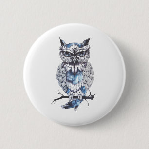 Little Owl Tattoo Flash Idee Cartoon Owl Button