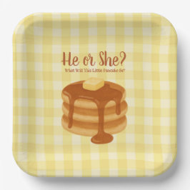 Little Pancake Brunch Theme Gender Reveal Pappteller