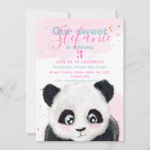 Little Panda Baby Geburtstag Ankündigung