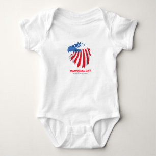 Little Patriot: Gedenktag Baby Strampler