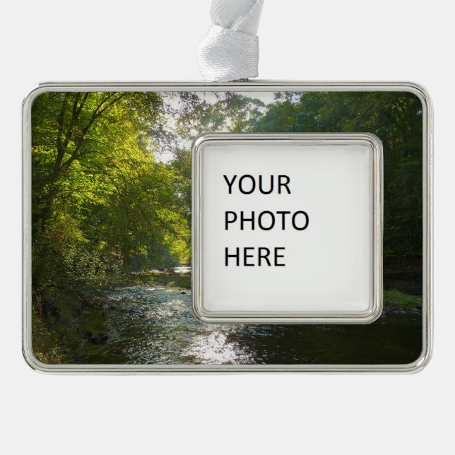Little Patuxent River von Savage Park Rahmen-Ornament Silber (Vorderseite)
