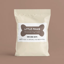 Little Paws Selbstgemachte Hundeleckerlis Geschäft Rechteckiger Aufkleber